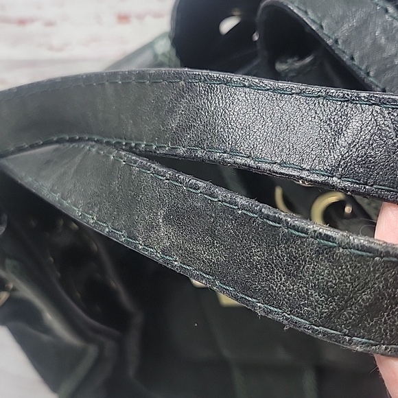 JIMMY CHOO Ramona Large Green Leather Bag - Picture 10 of 15